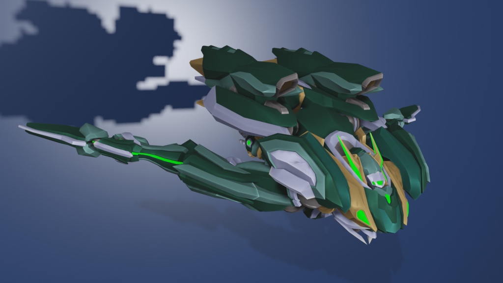 【VRChat想定オリジナルメカアバターモデル】BCY-W-21 サイビス