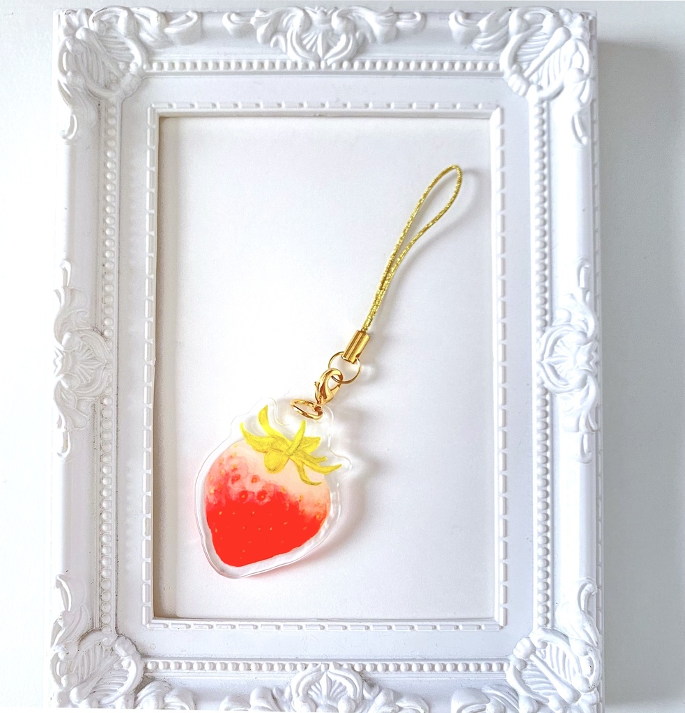 アクリルチャーム 一粒いちご