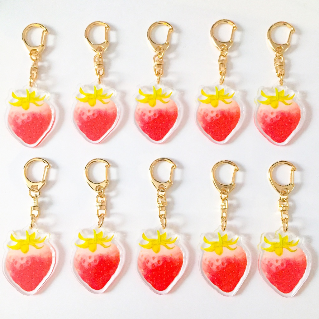 アクリルチャーム 一粒いちご