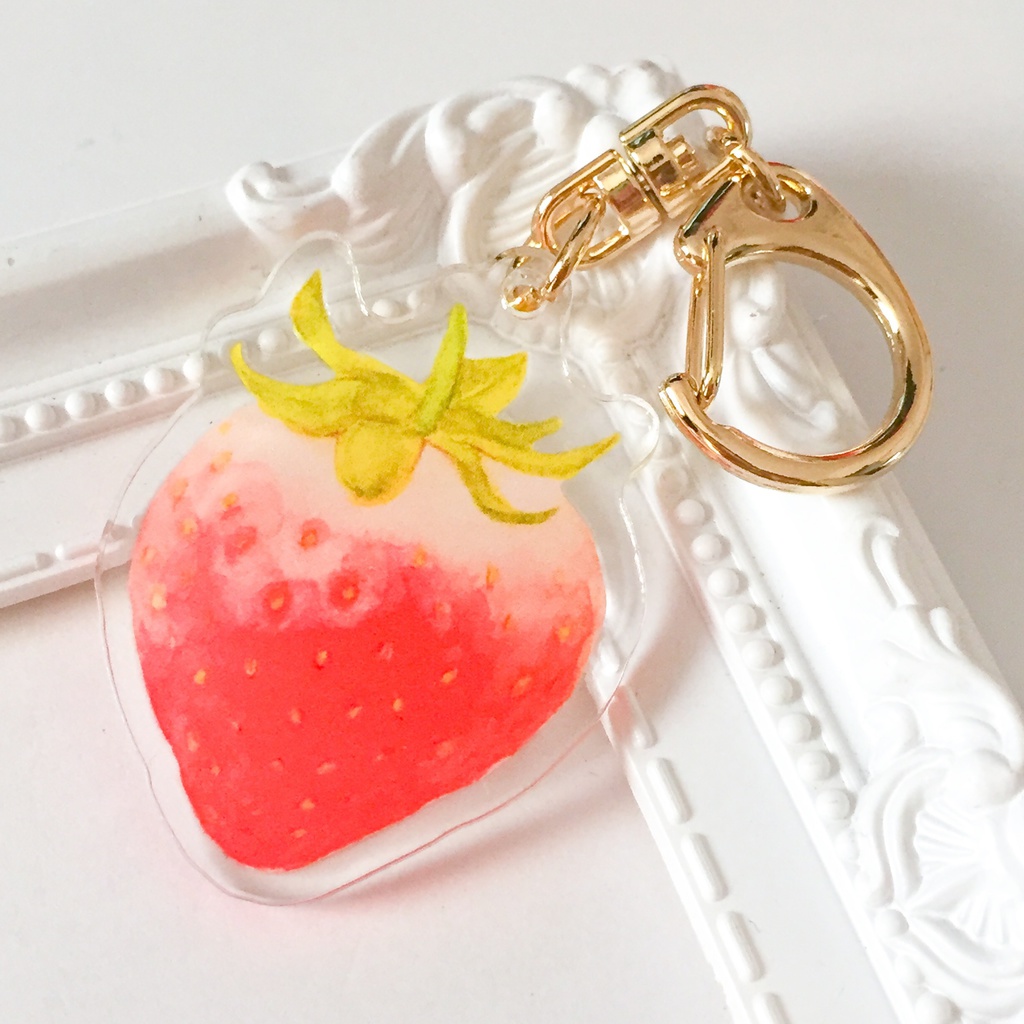 アクリルチャーム 一粒いちご