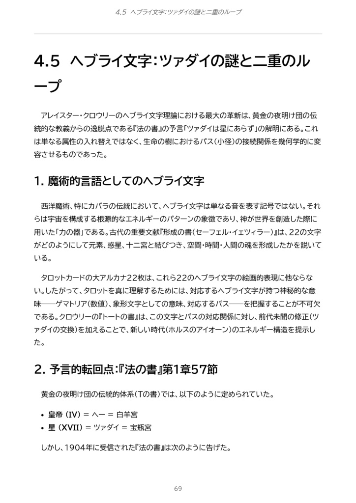 トートタロット解体新書 〜象徴の宇宙と「大いなる作業」の道標〜