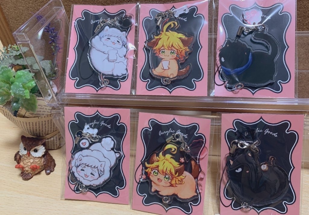 【約ネバ】繋がる!けもふるすこあキーホルダー3点セットA【アクリルキーホルダー】