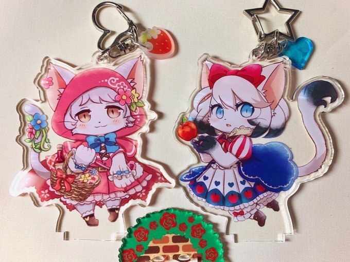 【受注終了】シラユキ*アクリルキーホルダー【キャトバス】