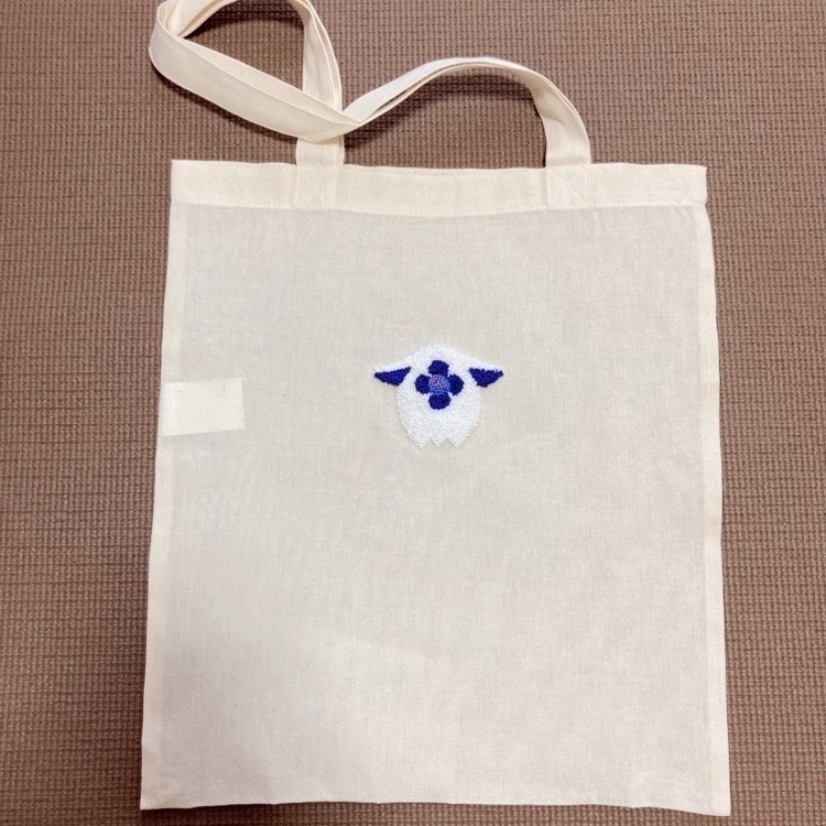 【A4サイズ】星導ショウ　オトモ　刺繍トートバッグ
