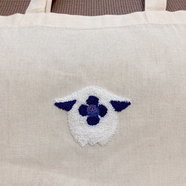 【A4サイズ】星導ショウ オトモ 刺繍トートバッグ