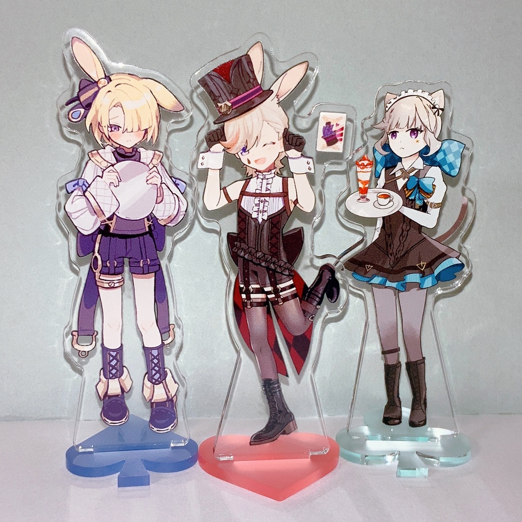 【合作】けもみみリネリネミネのカフェ店員さん風アクスタ