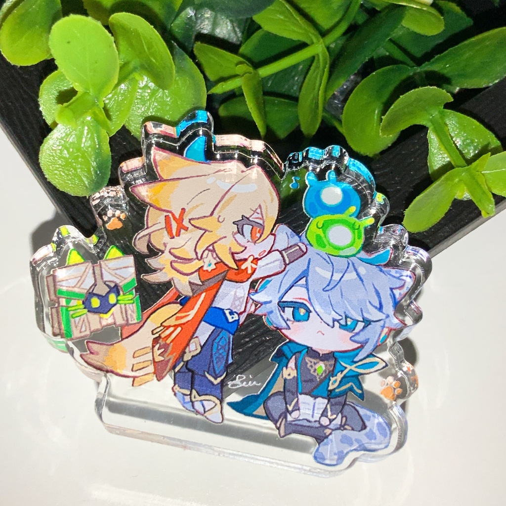 【10/10入荷】カーヴェとアルハイゼンのちびけもアクリルブロック