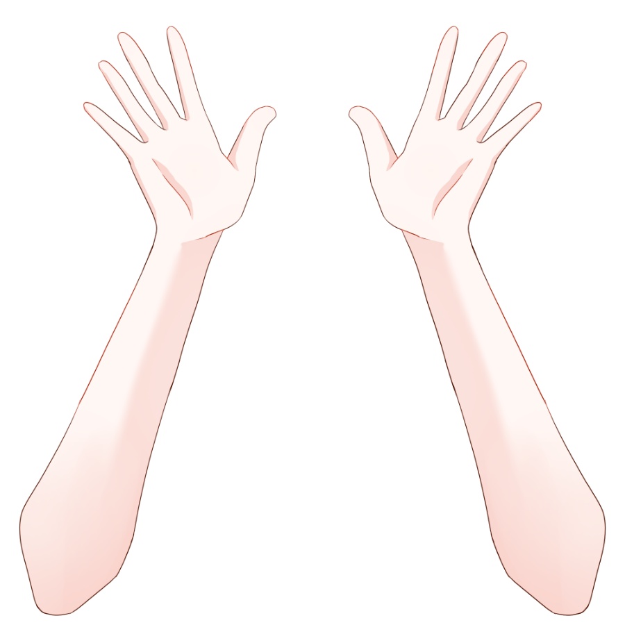 【Vtuber素材】高画質、商用利用権 手の素材①