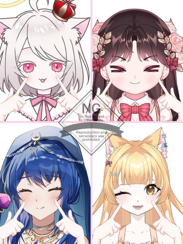 【Vtuber素材】高画質、商用利用権 手の素材②
