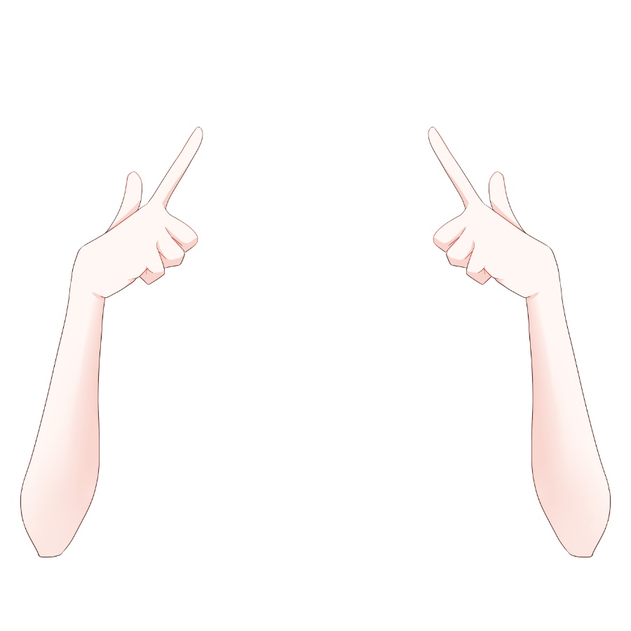 【Vtuber素材】高画質、商用利用権 手の素材②