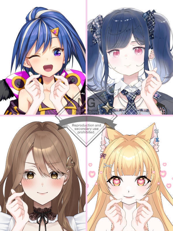 【Vtuber素材】高画質、商用利用権　手の素材④