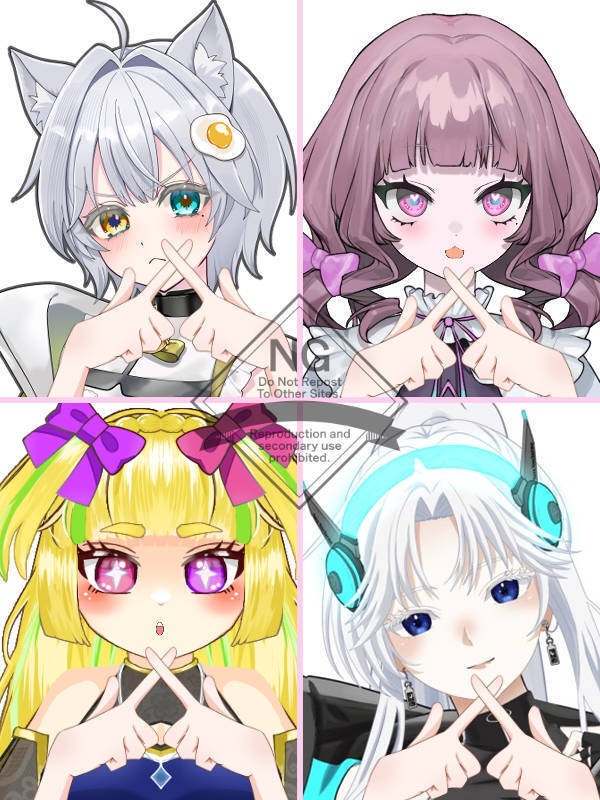 【Vtuber素材】高画質、商用利用権　手の素材⑥
