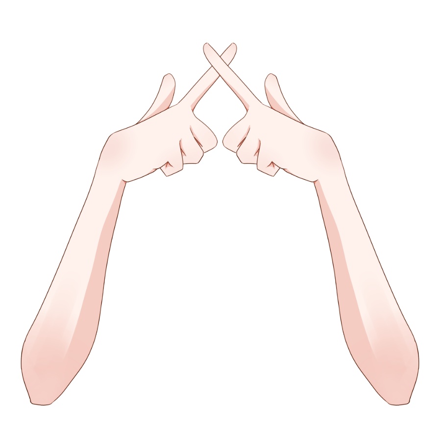 【Vtuber素材】高画質、商用利用権 手の素材⑥