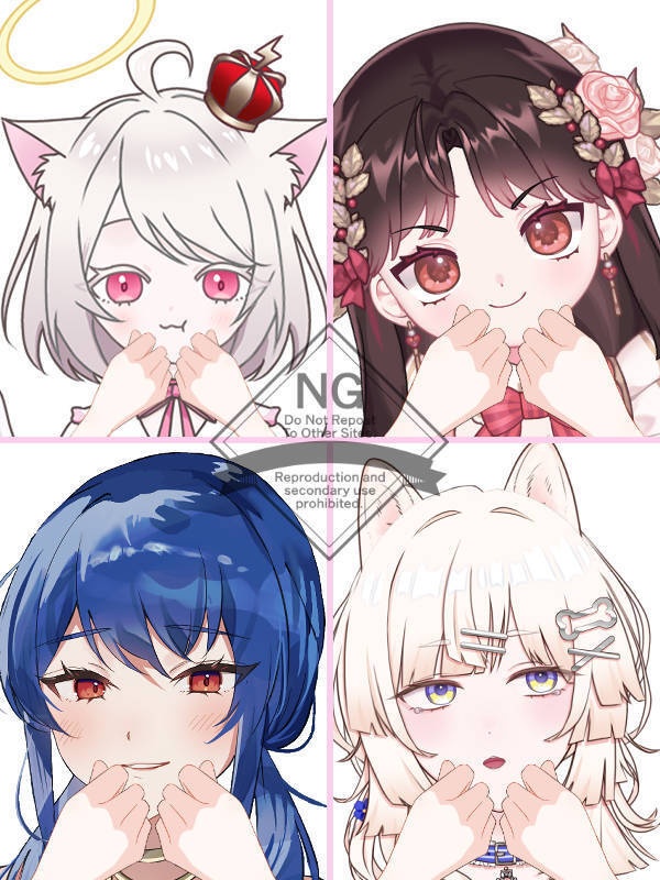【Vtuber素材】高画質、商用利用権　手の素材⑦