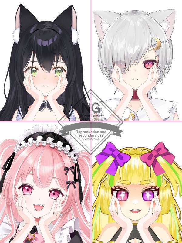 【Vtuber素材】高画質、商用利用権 手の素材⑧