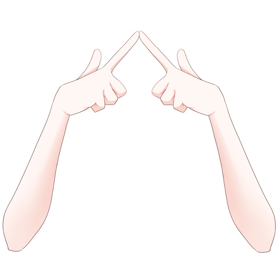 【Vtuber素材】高画質、商用利用権 手の素材⑩