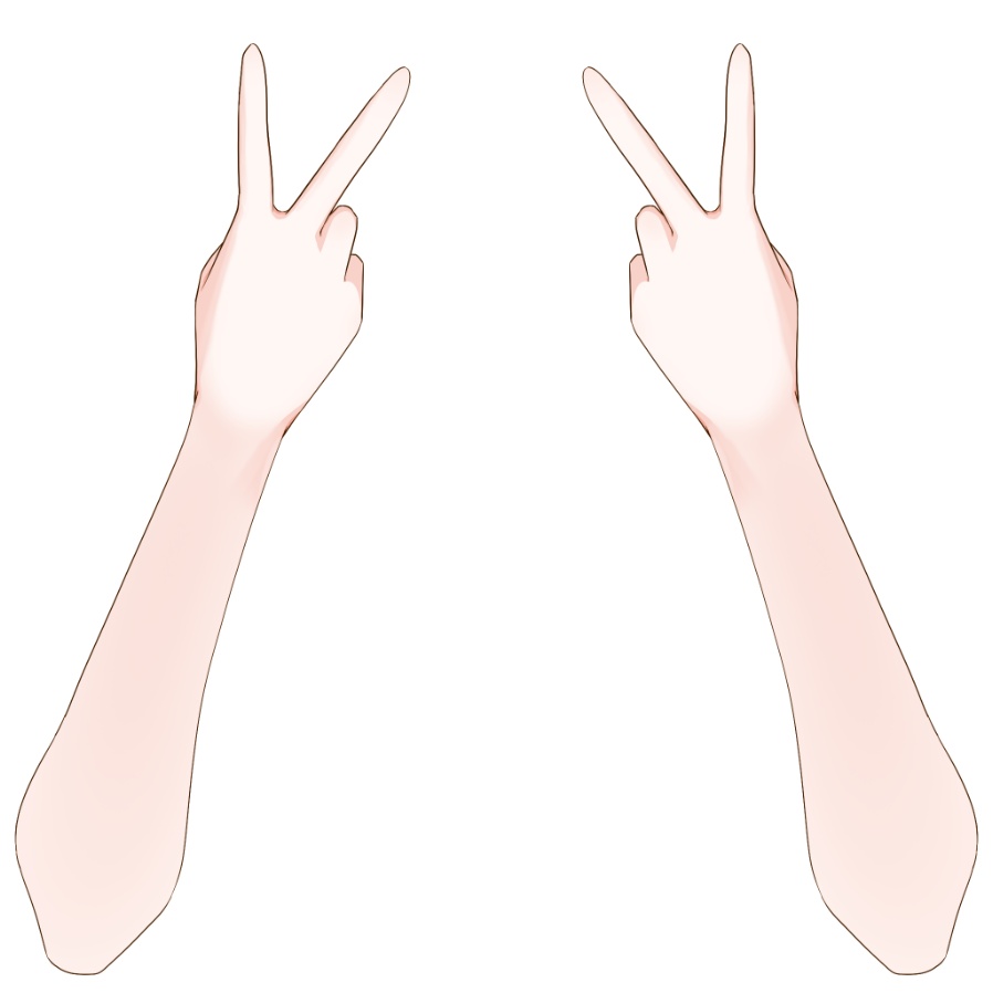 【Vtuber素材】高画質、商用利用権　手の素材⑫