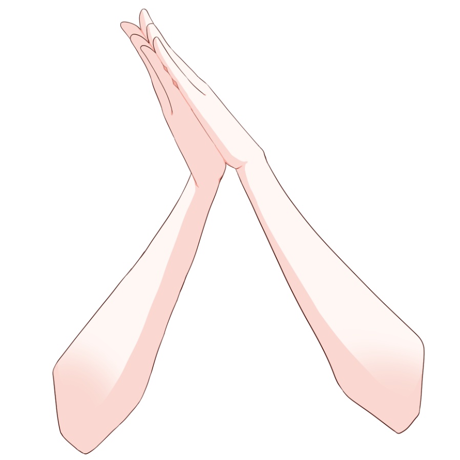 【Vtuber素材】高画質、商用利用権 手の素材⑮