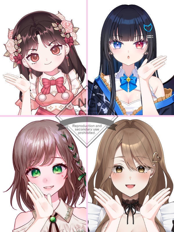 【Vtuber素材】高画質、商用利用権　手の素材⑯