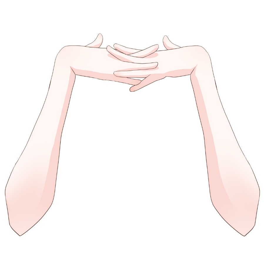【Vtuber素材】高画質、商用利用権 手の素材⑰