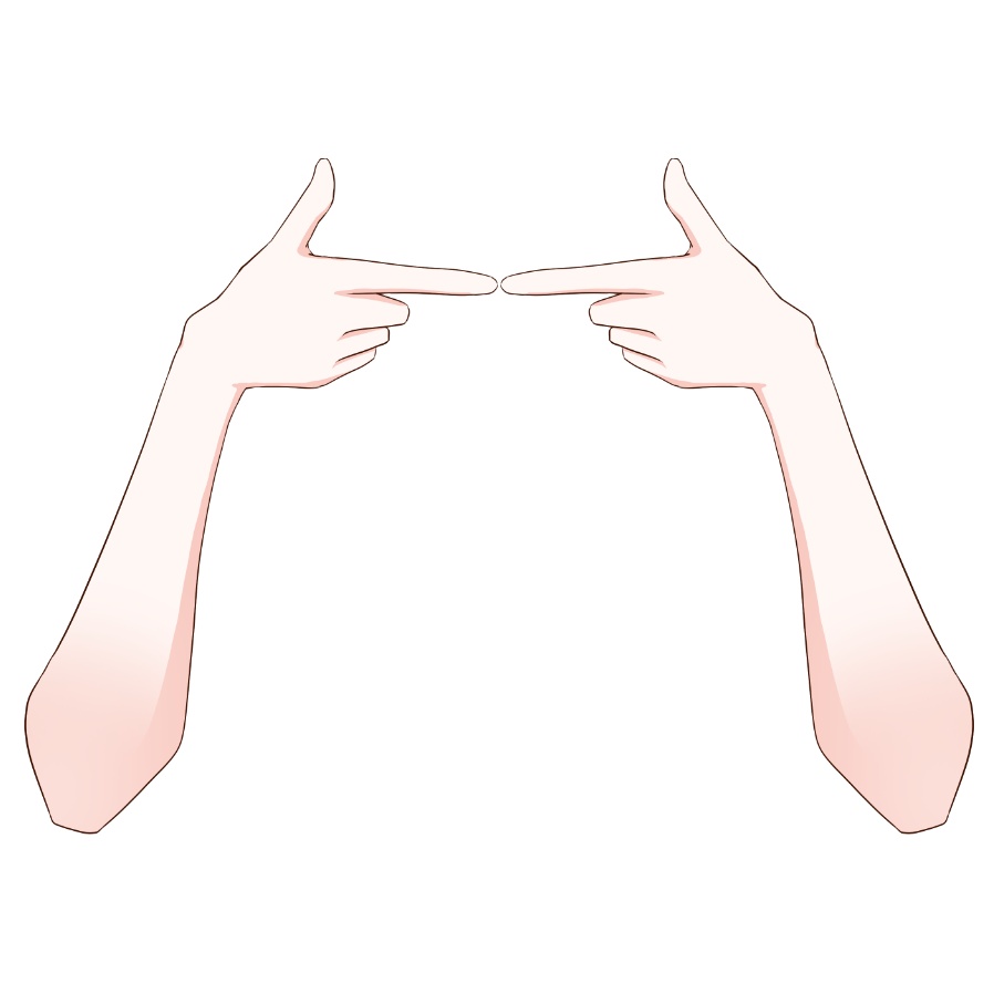 【Vtuber素材】高画質、商用利用権 手の素材⑱
