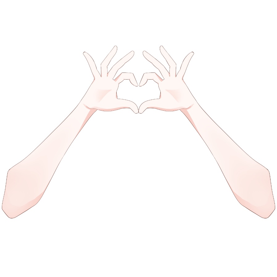 【Vtuber素材】高画質、商用利用権 手の素材㉒
