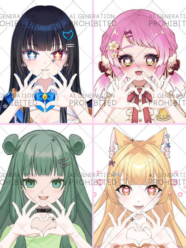 【Vtuber素材】高画質、商用利用権　手の素材㉒