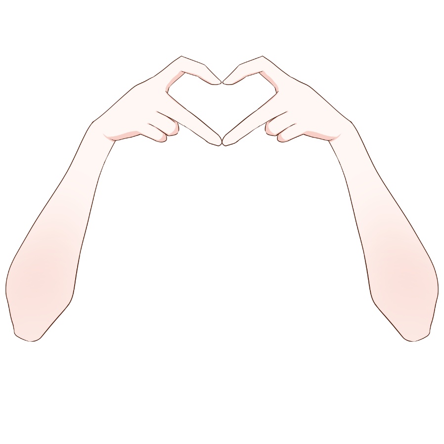 【Vtuber素材】高画質、商用利用権 手の素材㉔