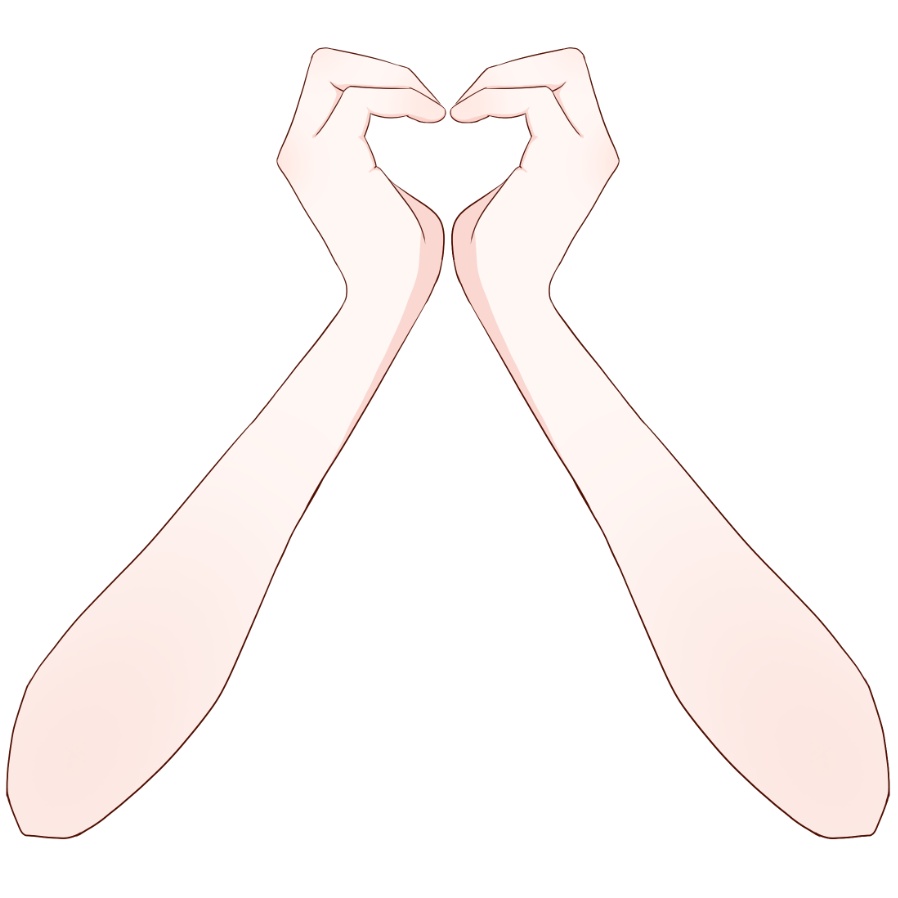 【Vtuber素材】高画質、商用利用権 手の素材㉕