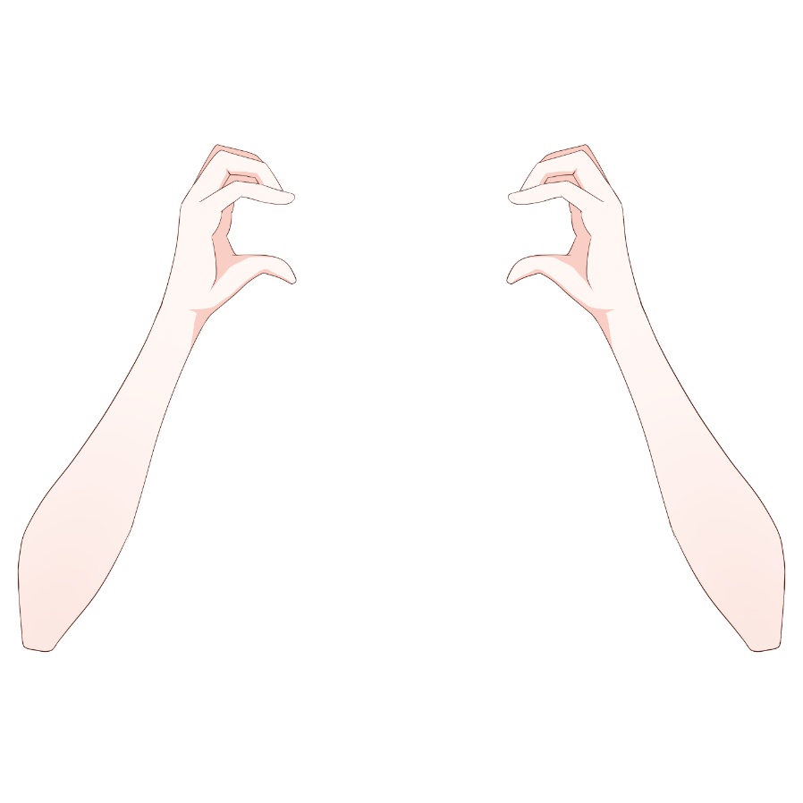 【Vtuber素材】高画質、商用利用権 手の素材㉖