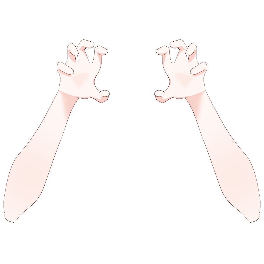 【Vtuber素材】高画質、商用利用権 手の素材㉙
