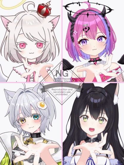 【Vtuber素材】高画質、商用利用権 手の素材33