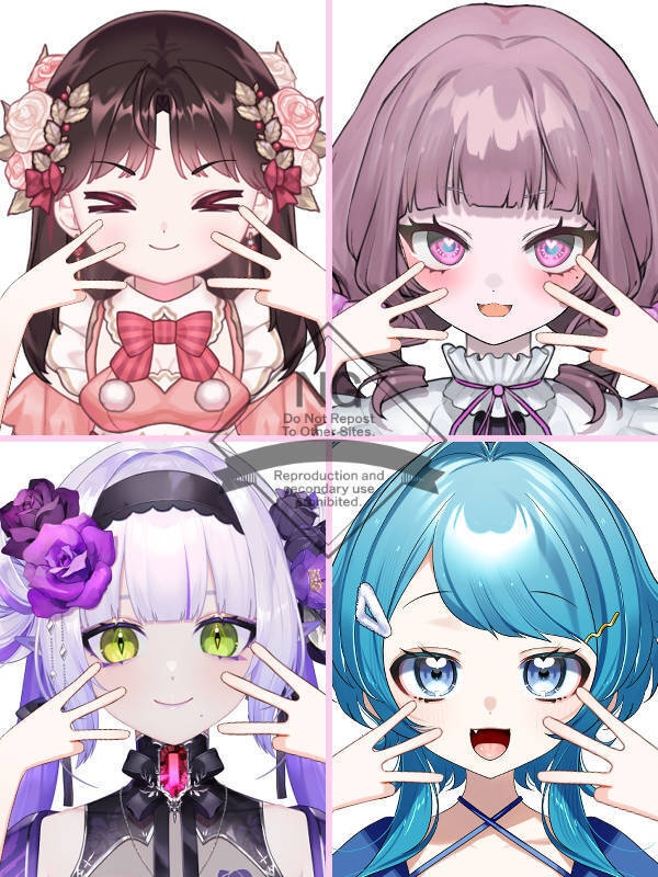 【Vtuber素材】高画質、商用利用権 手の素材34