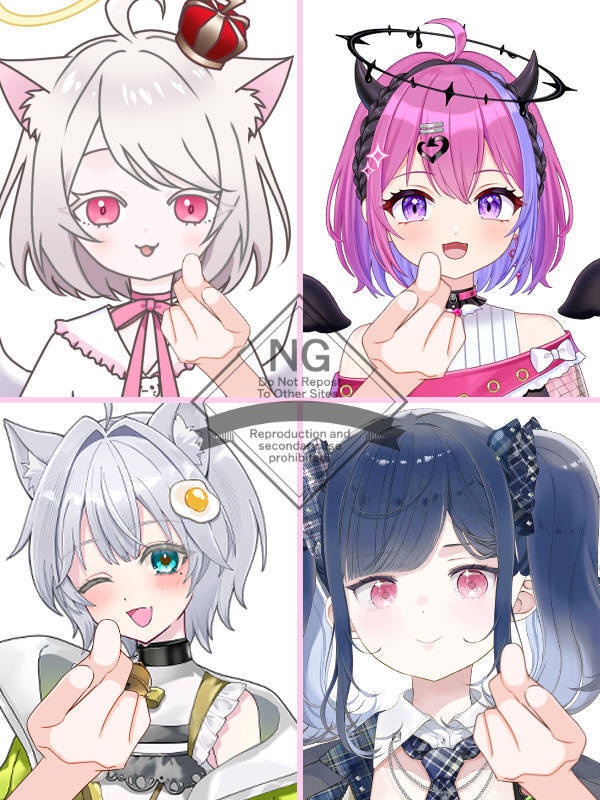【Vtuber素材】高画質、商用利用権　手の素材35