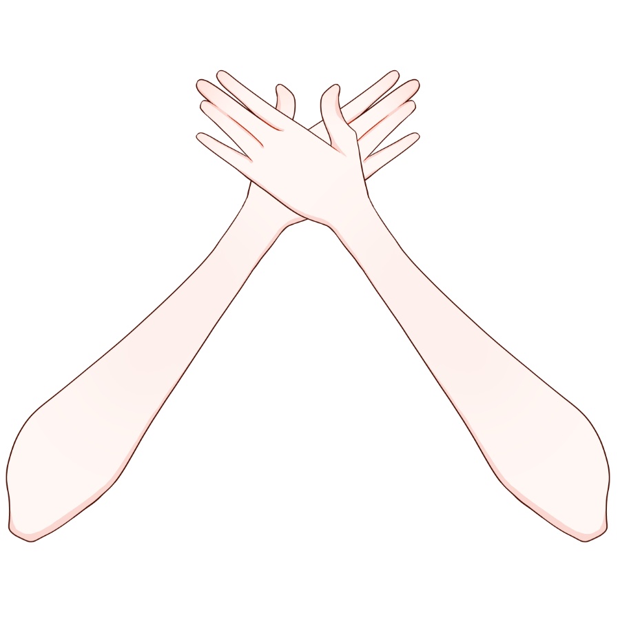【Vtuber素材】高画質、商用利用権 手の素材36