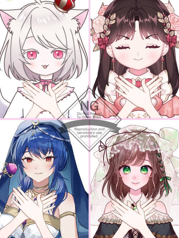 【Vtuber素材】高画質、商用利用権　手の素材36