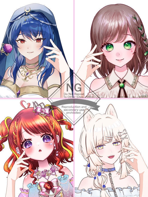 【Vtuber素材】高画質、商用利用権　手の素材43