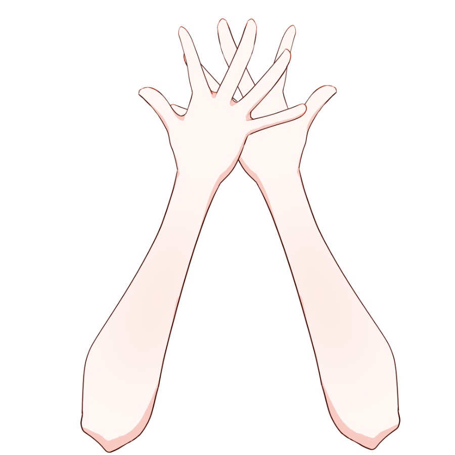 【Vtuber素材】高画質、商用利用権 手の素材44