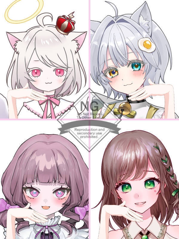 【Vtuber素材】高画質、商用利用権　手の素材45