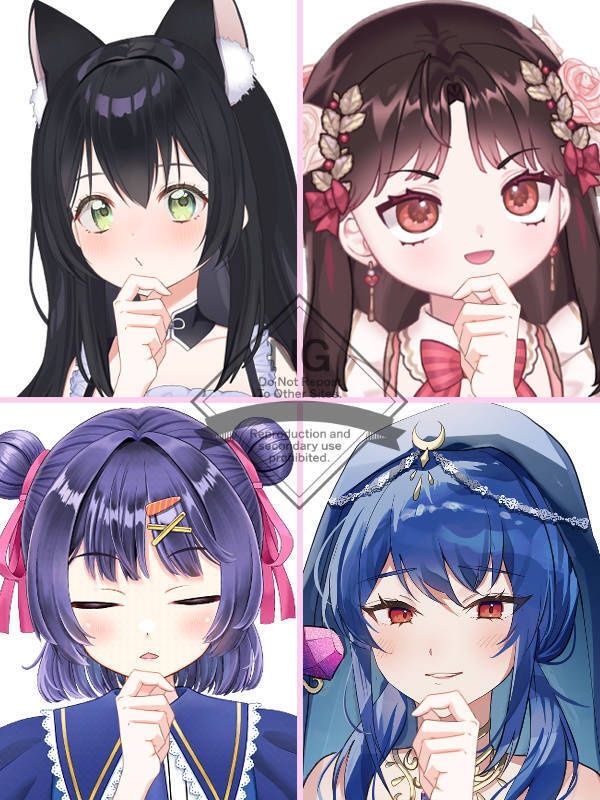 【Vtuber素材】高画質、商用利用権 手の素材46
