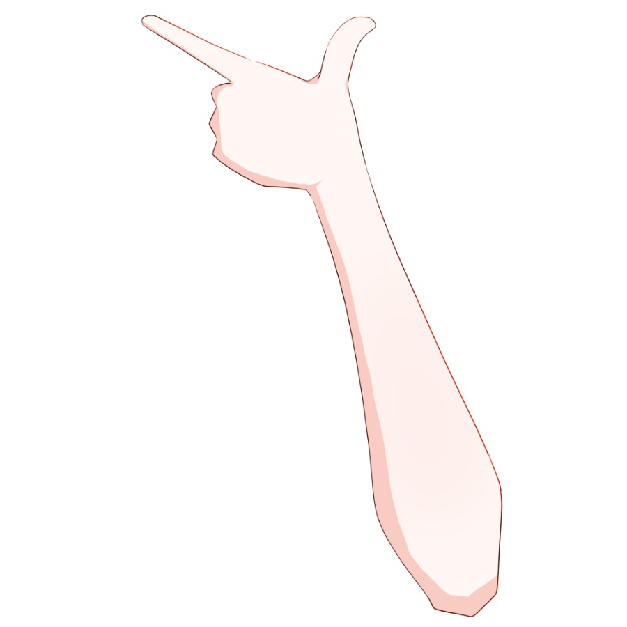 【Vtuber素材】高画質、商用利用権 手の素材47