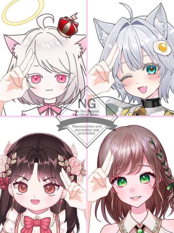 【Vtuber素材】高画質、商用利用権　手の素材48