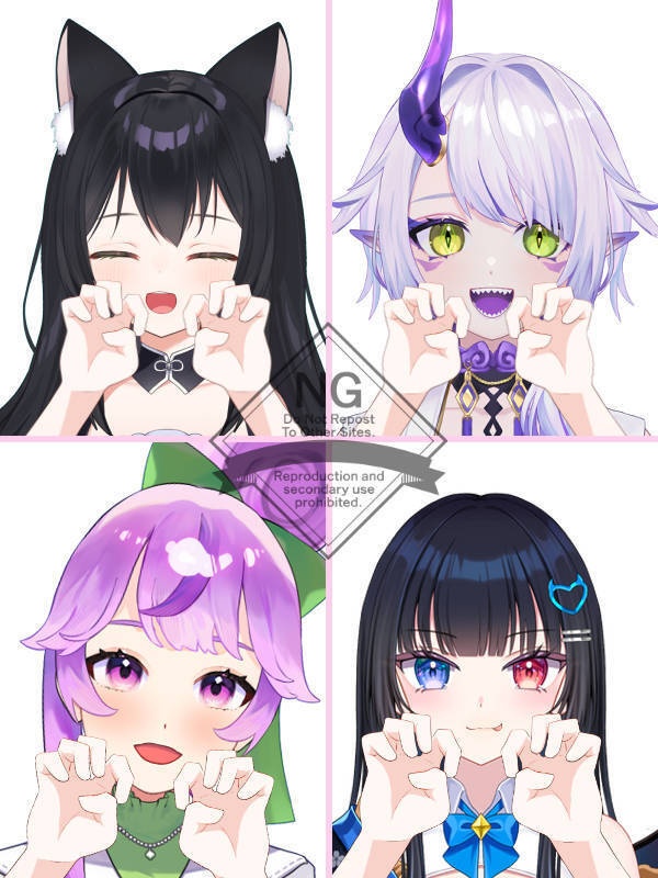 【Vtuber素材】高画質、商用利用権　手の素材49