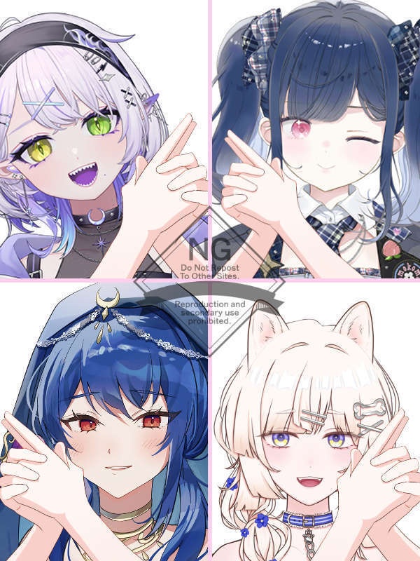 【Vtuber素材】高画質、商用利用権　手の素材50