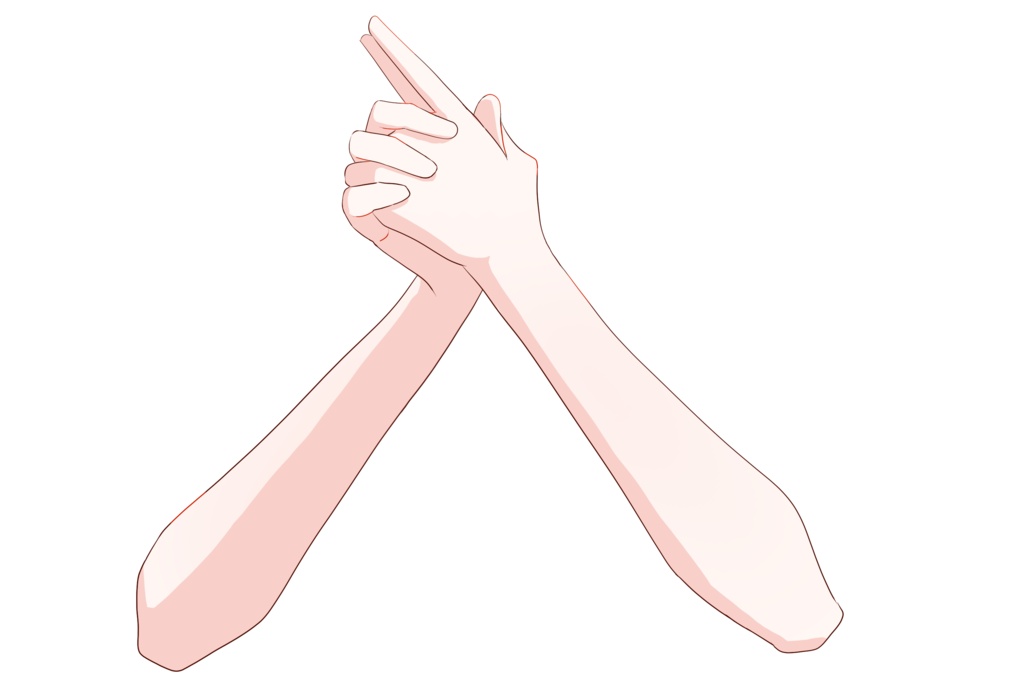 【Vtuber素材】高画質、商用利用権 手の素材50