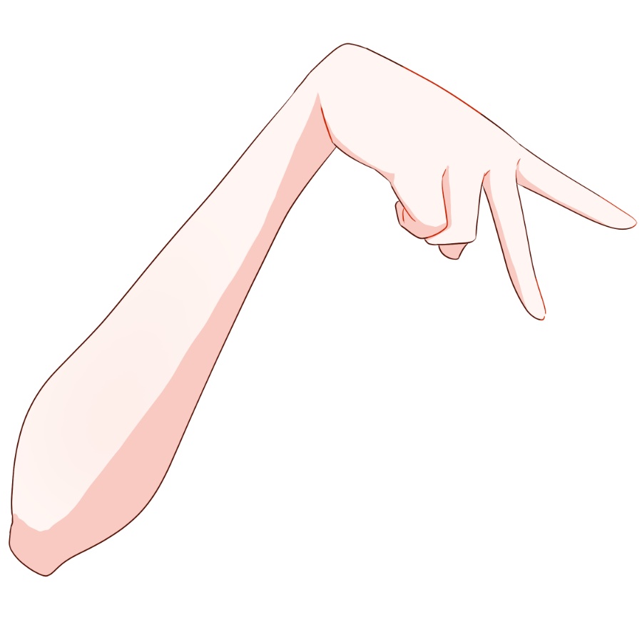 【Vtuber素材】高画質、商用利用権 手の素材51