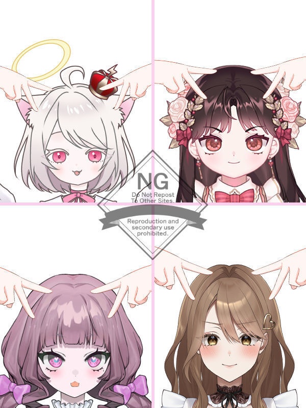 【Vtuber素材】高画質、商用利用権 手の素材51