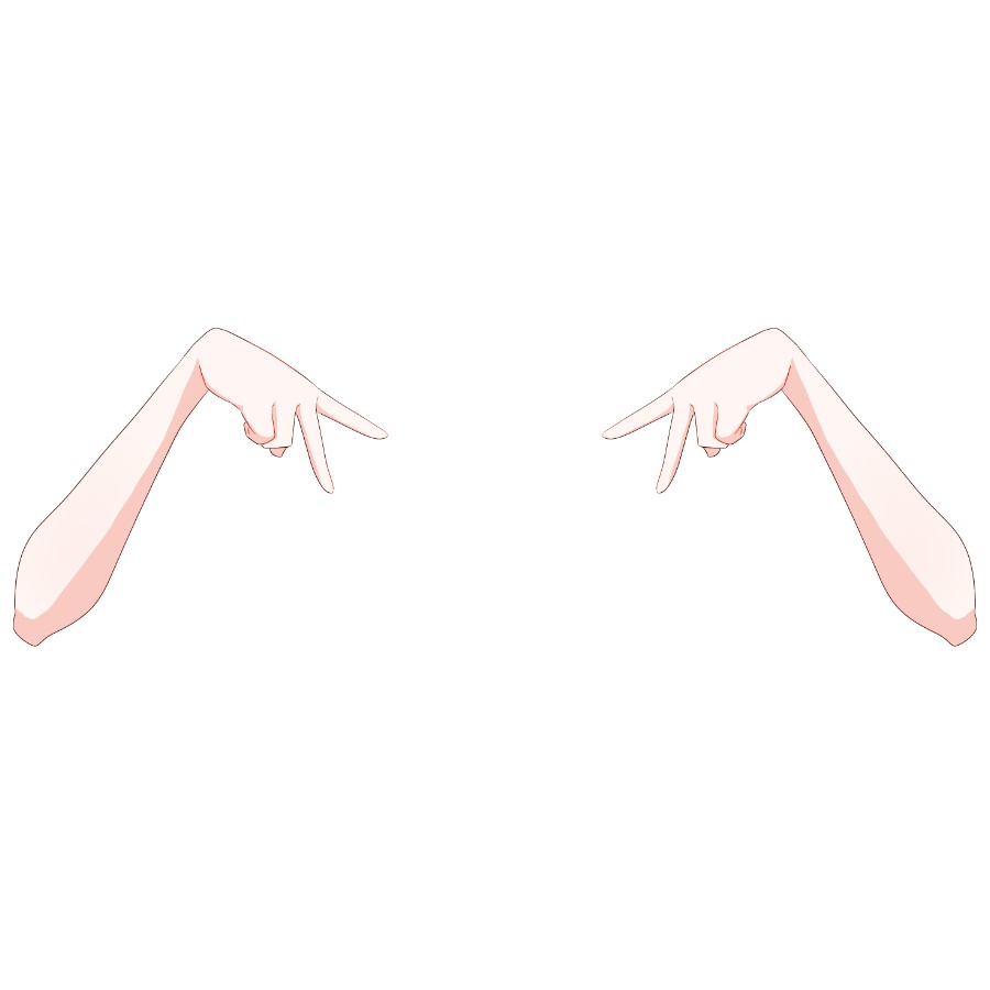 【Vtuber素材】高画質、商用利用権 手の素材51