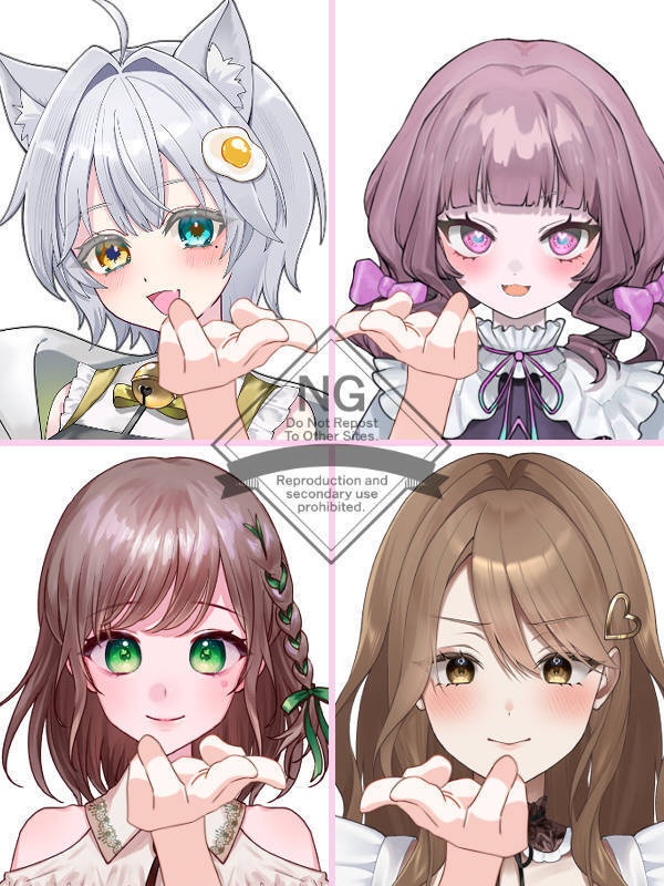 【Vtuber素材】高画質、商用利用権 手の素材52
