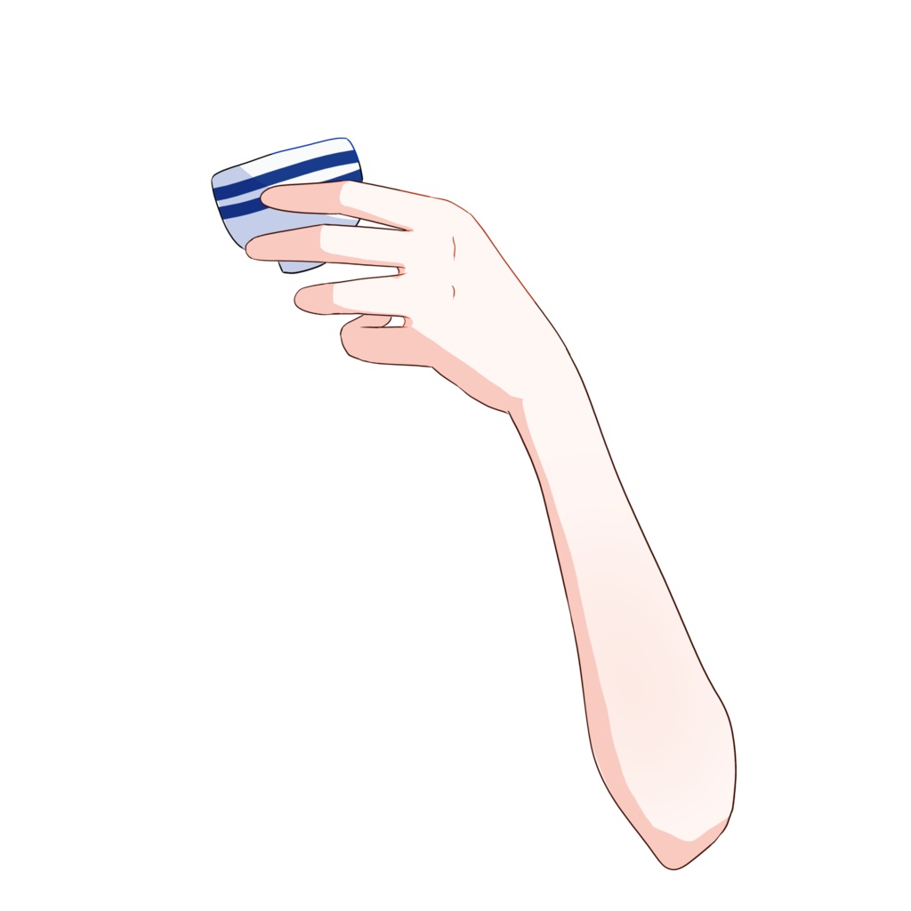 【Vtuber素材】高画質、商用利用権 徳利とお猪口を持つ手